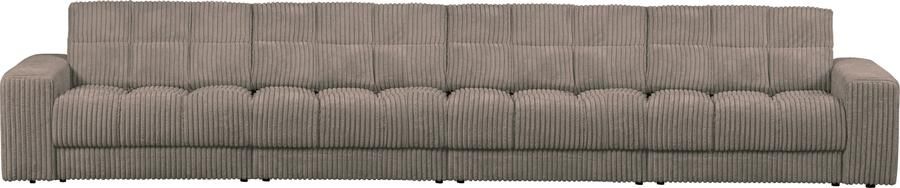 WOOOD | Second date 4-zitsbank grove ribstof mud | Zitmeubels woonkamer | 4-zitsbank