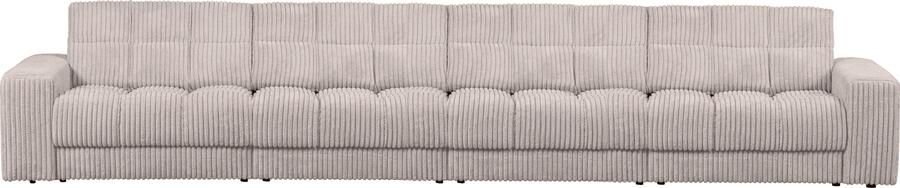 WOOOD | Second date 4-zitsbank grove ribstof naturel | Zitmeubels woonkamer | 4-zitsbank