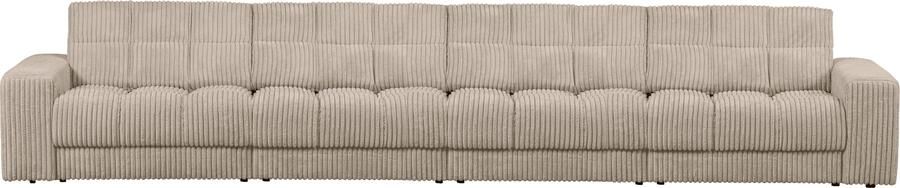 WOOOD | Second date 4-zitsbank grove ribstof travertin | Zitmeubels woonkamer | 4-zitsbank