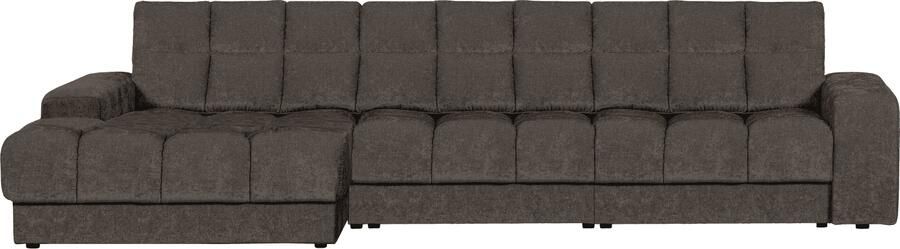 WOOOD | Second date chaise longue links vintage warm grijs | Zitmeubels woonkamer | HoekbankModulaire banken