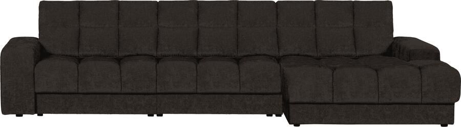 WOOOD | Second date chaise longue rechts vintage antraciet | Zitmeubels woonkamer | HoekbankModulaire banken