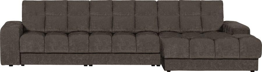 WOOOD | Second date chaise longue rechts vintage warm grijs | Zitmeubels woonkamer | HoekbankModulaire banken
