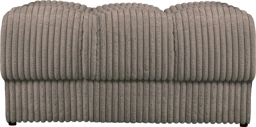 WOOOD | Second date hocker grove ribstof mud | Zitmeubels woonkamer | Hocker