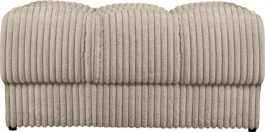 WOOOD | Second date hocker grove ribstof travertin | Zitmeubels woonkamer | Hocker