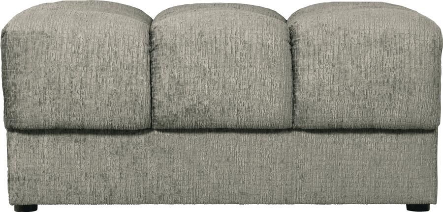 WOOOD | Second date hocker structure velvet frost | Zitmeubels woonkamer | Hocker