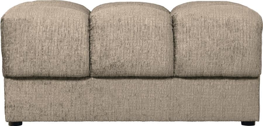 WOOOD | Second date hocker structure velvet wheatfield | Zitmeubels woonkamer | Hocker