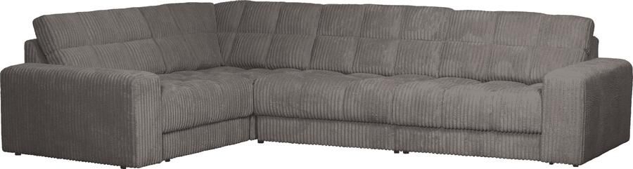 WOOOD | Second date hoekbank links grove ribstof terrazzo | Zitmeubels woonkamer | HoekbankModulaire banken