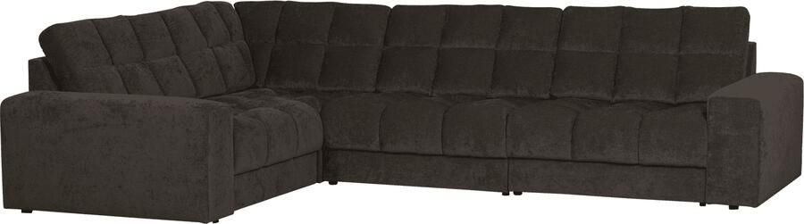 WOOOD | Second date hoekbank links vintage antraciet | Zitmeubels woonkamer | HoekbankModulaire banken