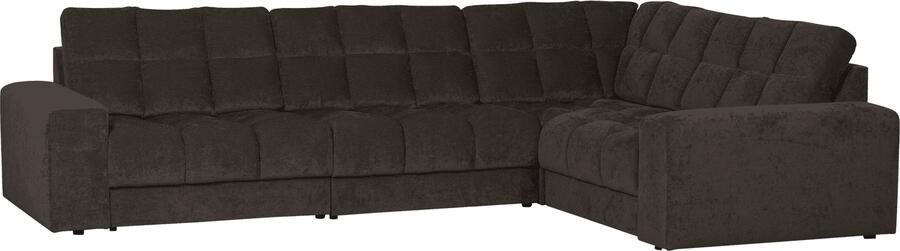 WOOOD | Second date hoekbank rechts vintage antraciet | Zitmeubels woonkamer | HoekbankModulaire banken