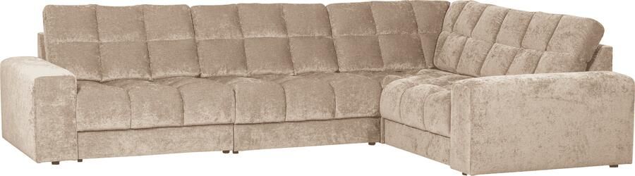 WOOOD | Second date hoekbank rechts vintage nougat | Zitmeubels woonkamer | HoekbankModulaire banken