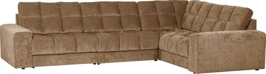 WOOOD | Second date hoekbank rechts vintage zand | Zitmeubels woonkamer | HoekbankModulaire banken