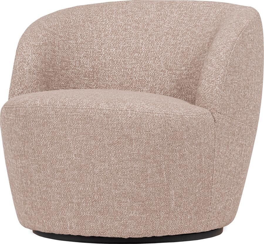 WOOOD | Serra draaifauteuil naturel melange | Zitmeubels woonkamer | Draaifauteuil