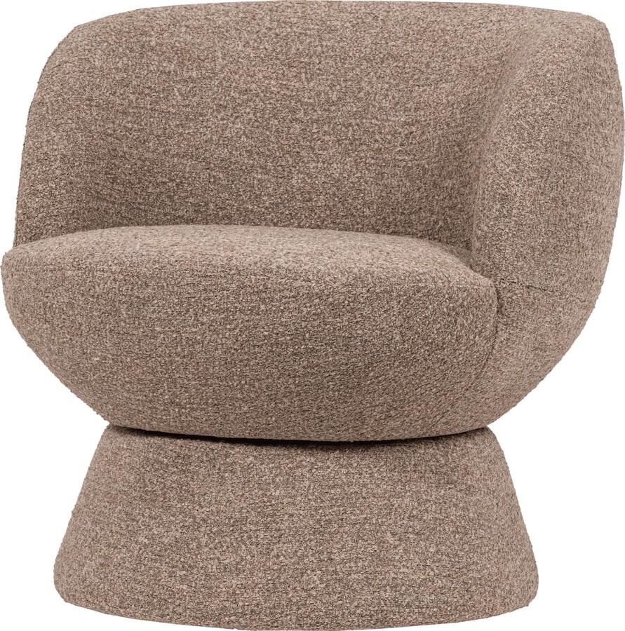 WOOOD | Shuffle draaifauteuil bruin melange | Zitmeubels woonkamer | Draaifauteuil