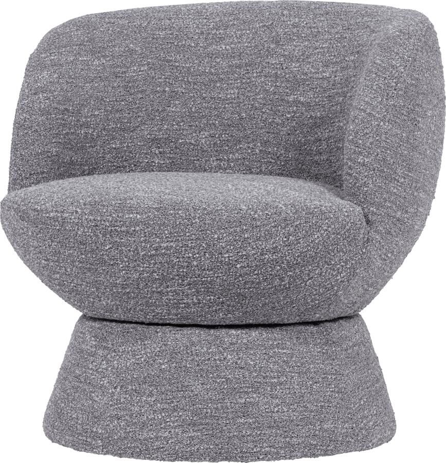 WOOOD | Shuffle draaifauteuil grijs melange | Zitmeubels woonkamer | Draaifauteuil