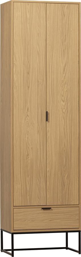 WOOOD | Silas hoge kast eiken melamine | Woonkamer meubels | BergkastKast - Foto 3