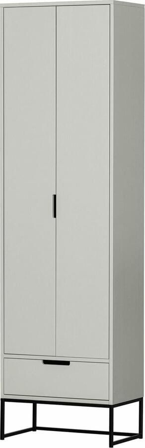 WOOOD | Silas Hoge Kast Geborsteld Grenen Dust | Woonkamer meubels | BergkastKast