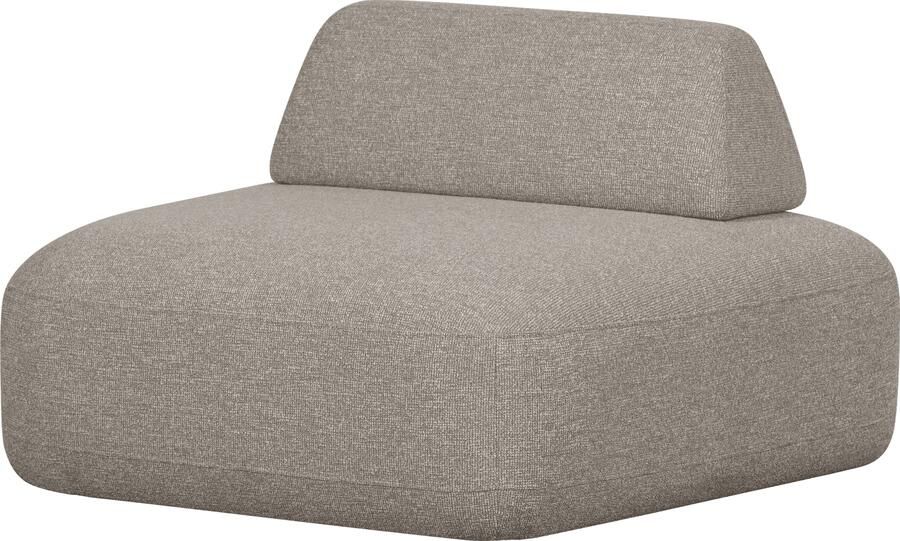 WOOOD | Sterck fauteuil met verplaatsbare rugleuning naturel | Zitmeubels woonkamer | Fauteuil