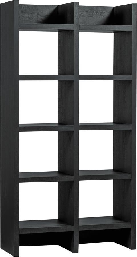 WOOOD | Timo open kast mdf donkerbruin 195x100x40cm | Woonkamer meubels | Kast