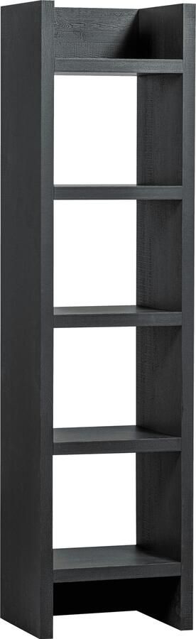 WOOOD | Timo open kast mdf donkerbruin 195x50x40cm | Woonkamer meubels | Kast - Foto 6
