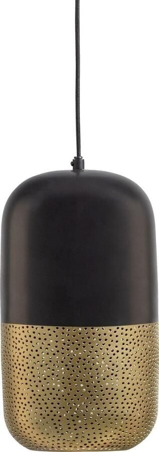 WOOOD | Tirsa Hanglamp 36cm Metaal Zwart Brass | Woonaccessoires | Hanglamp