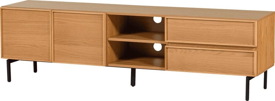 WOOOD | Tours tv meubel 180cm melamine mdf naturel | Woonkamer meubels | Tv-dressoir | Tv-meubel