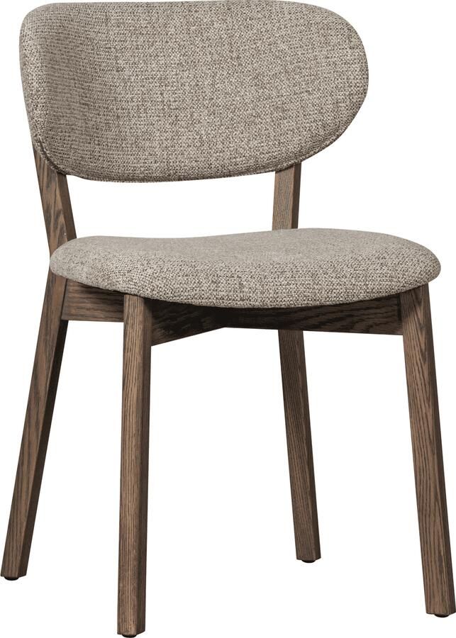 WOOOD | Udar eetkamerstoel met houten frame donkerbruin | Eetkamerstoelen | Eetkamerstoel