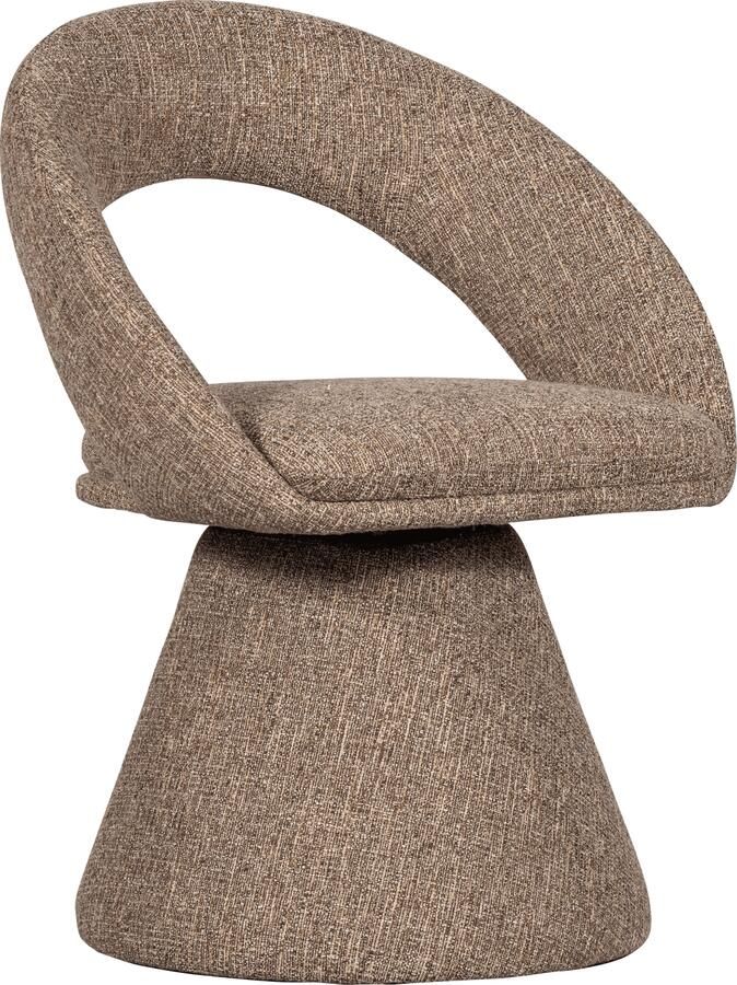 WOOOD | Winter draaibare eetkamerstoel naturel melange | Eetkamerstoelen | Eetkamerstoel