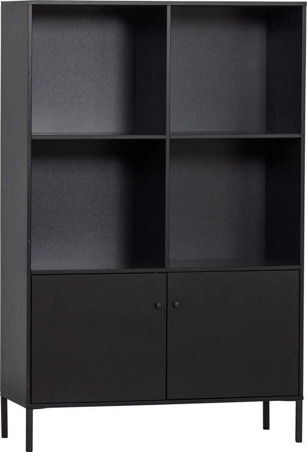 WOOOD | Xam open kast grenen zwart | Woonkamer meubels | BergkastKast - Foto 5