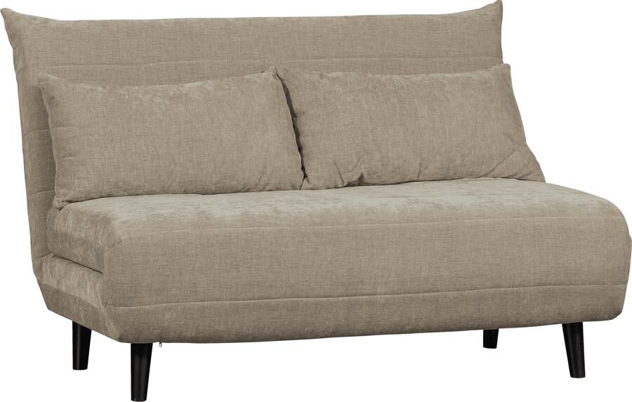 WOOOD | Xem 1-persoons slaapbank velvet naturel | Slaapkamer meubels | Slaapbank