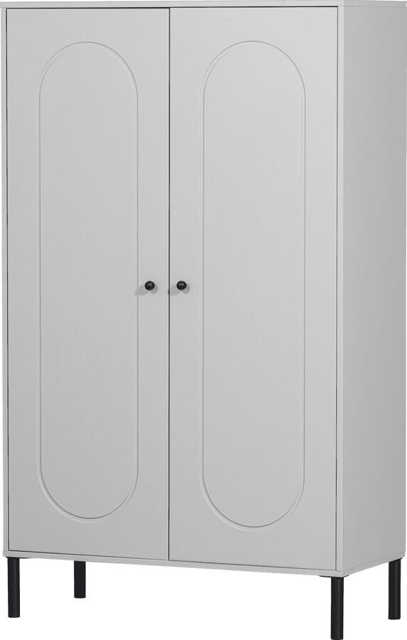 WOOOD | Xina lage kast grenen wolkengrijs | Woonkamer meubels | Wandkast