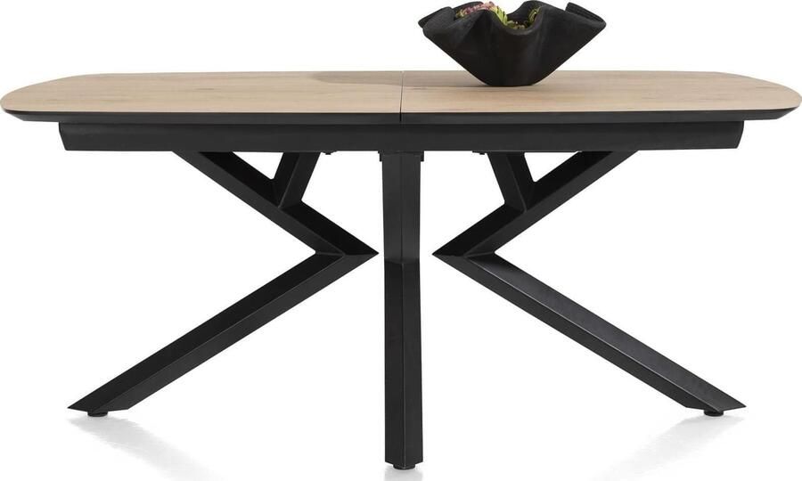 Xooon | Masura uitschuiftafel ovaal 180 (+ 60) x 110 cm eiken | Eettafels | Uitschuiftafel