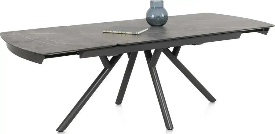 Xooon | Novello uitschuiftafel 200 (+ 78) x 100 cm Primo Laminato marble | Eettafels | Uitschuiftafel