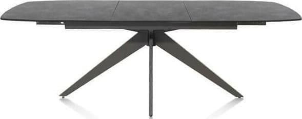 Xooon | Padova uitschuiftafel 180 (+ 60cm) x 90 cm keramiek op glas | Eettafels | Uitschuiftafel