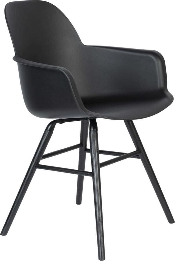 Zuiver | Armstoel Albert Kuip All Black | Zitmeubels eetkamer | Armstoel