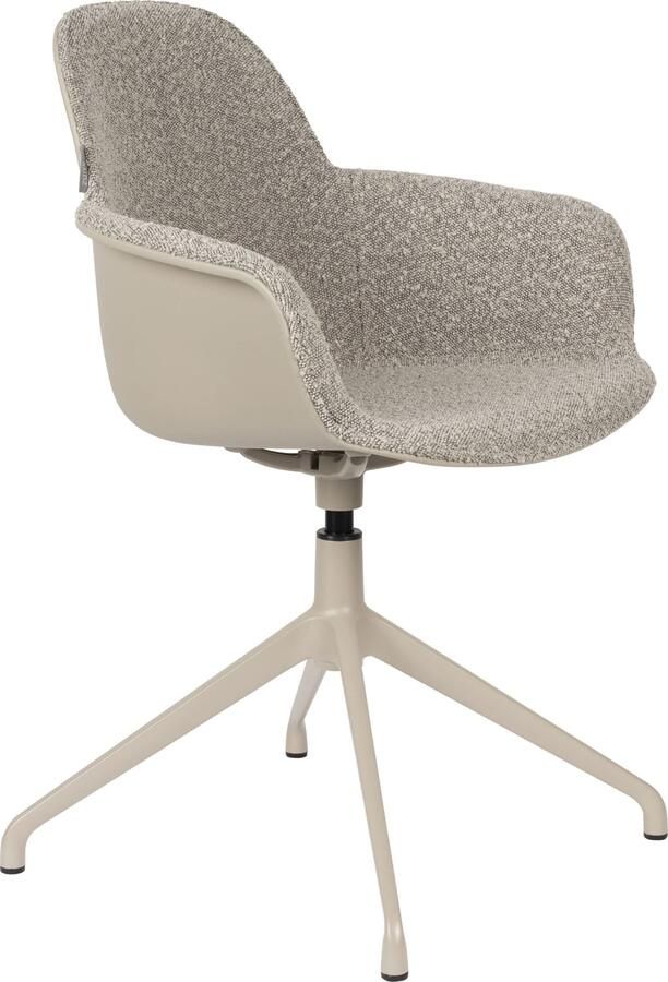 Zuiver | Armstoel Albert Kuip Swivel Taupe | Zitmeubels eetkamer | Armstoel