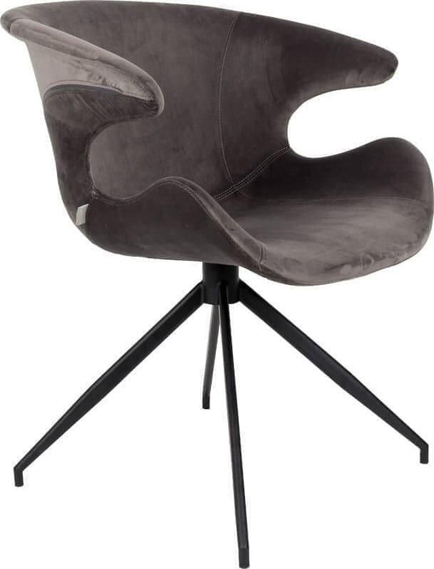 Zuiver | Armstoel Mia Grey | Zitmeubels eetkamer | Armstoel
