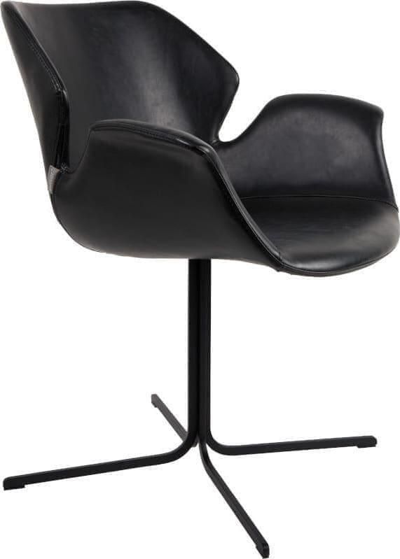 Zuiver | Armstoel Nikki All Black | Zitmeubels eetkamer | Armstoel