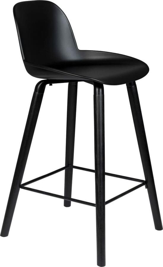 Zuiver | Barkruk Albert Kuip All Black | Zitmeubels eetkamer | Barstoel