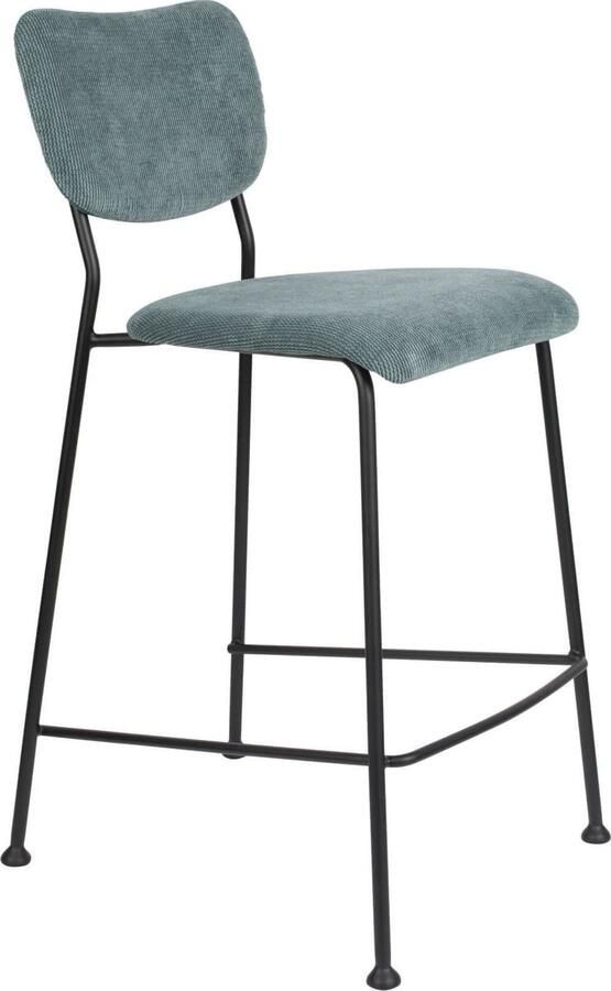 Zuiver | Barstoel Benson Grey Blue | Zitmeubels eetkamer | Barstoel - Foto 2