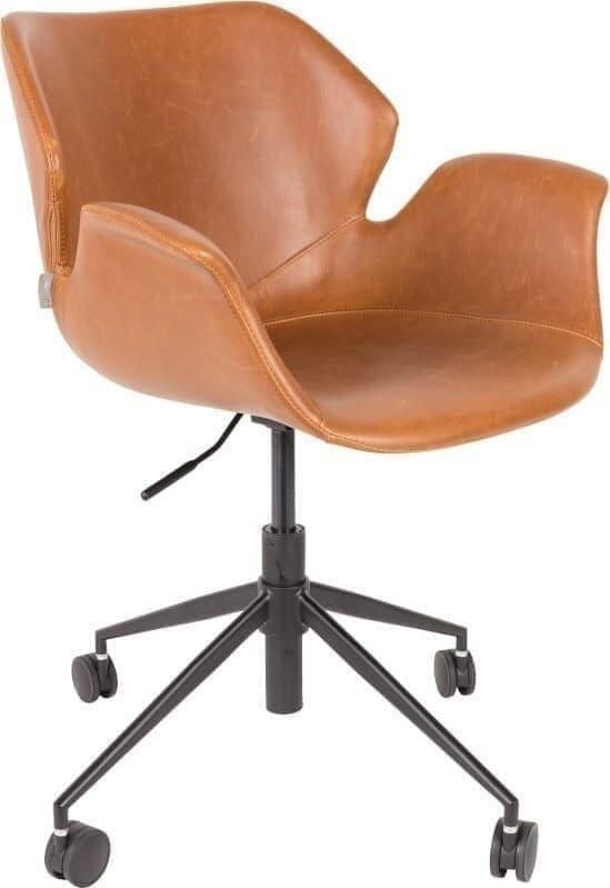 Zuiver | Bureaustoel Nikki All Brown | Zitmeubels woonkamer | Bureaustoel