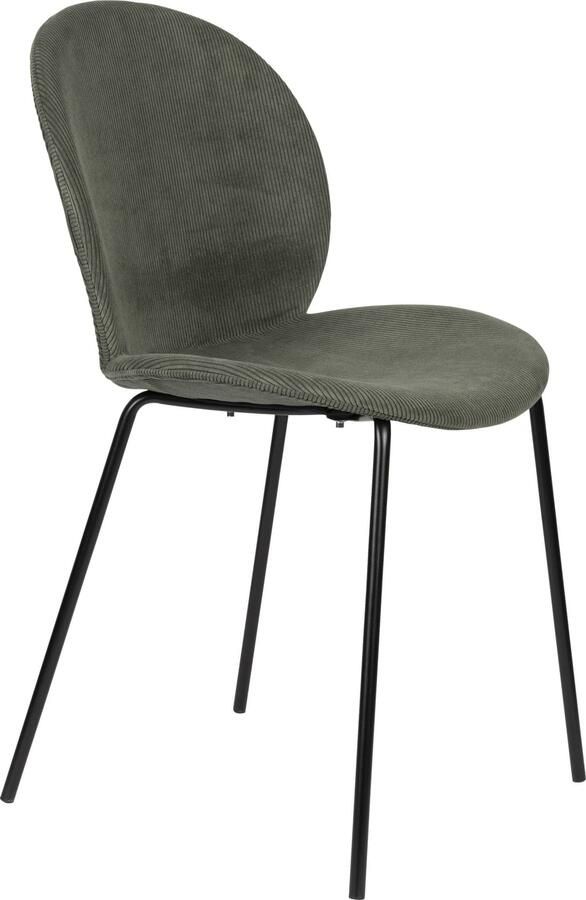 Zuiver | Eetkamerstoel Bonnet Green | Zitmeubels eetkamer | Eetkamerstoel