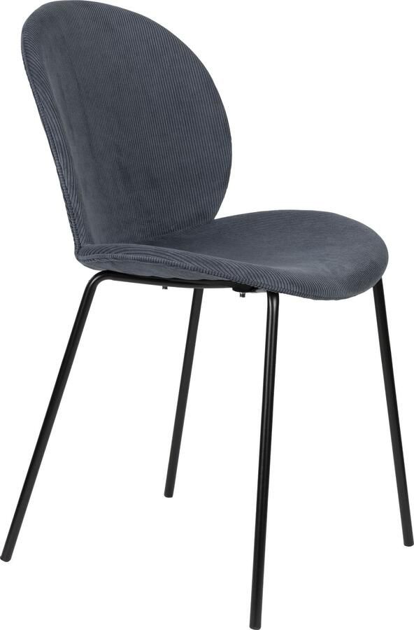 Zuiver | Eetkamerstoel Bonnet Grey Blue | Zitmeubels eetkamer | Eetkamerstoel