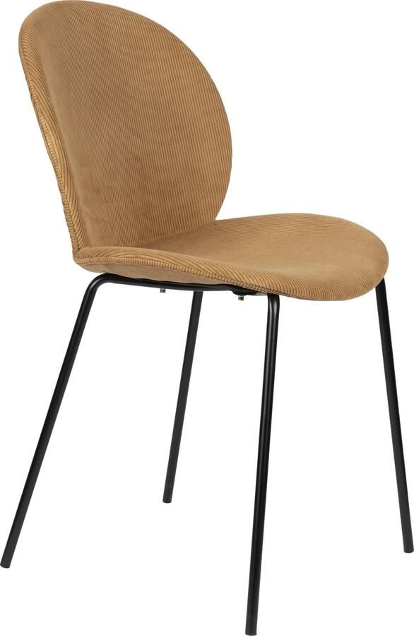 Zuiver | Eetkamerstoel Bonnet Ochre | Zitmeubels eetkamer | Eetkamerstoel