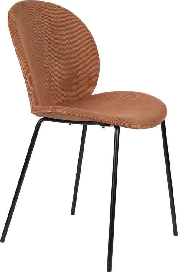 Zuiver | Eetkamerstoel Bonnet Terra Cotta | Zitmeubels eetkamer | Eetkamerstoel