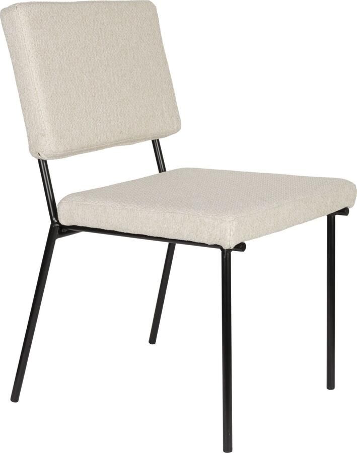 Zuiver | Eetkamerstoel Fellow Off-white | Eetkamerstoelen | Eetkamerstoel