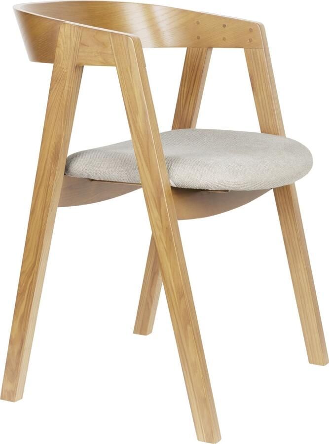 Zuiver | Eetkamerstoel Mads Natural | Zitmeubels eetkamer | Armstoel