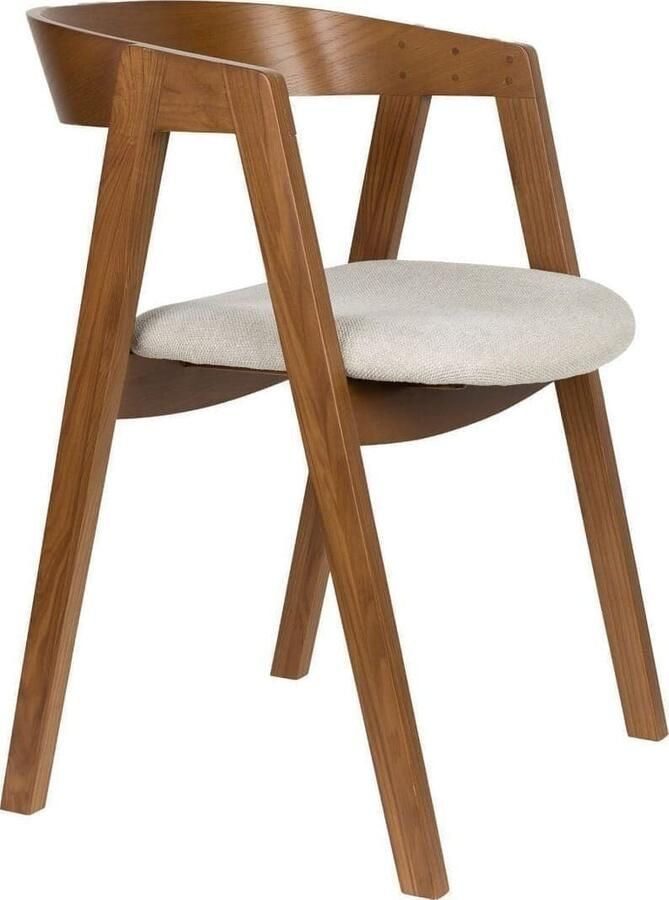 Zuiver | Eetkamerstoel Mads Walnut | Eetkamerstoelen | Armstoel
