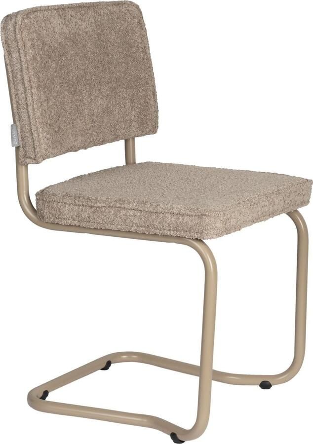 Zuiver | Eetkamerstoel Ridge Kink Soft Beige | Eetkamerstoelen | Eetkamerstoel