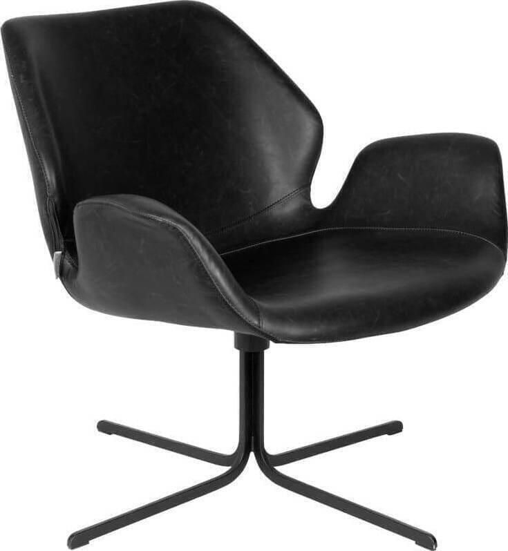 Zuiver | Fauteuil Nikki All Black | Zitmeubels woonkamer | DraaifauteuilFauteuil