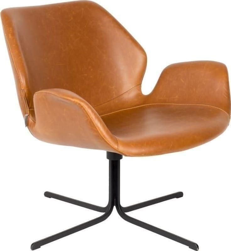 Zuiver | Fauteuil Nikki All Brown | Zitmeubels woonkamer | Draaifauteuil - Foto 3
